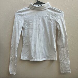 Women’s White Turtle Neck Long Sleeve Sz S